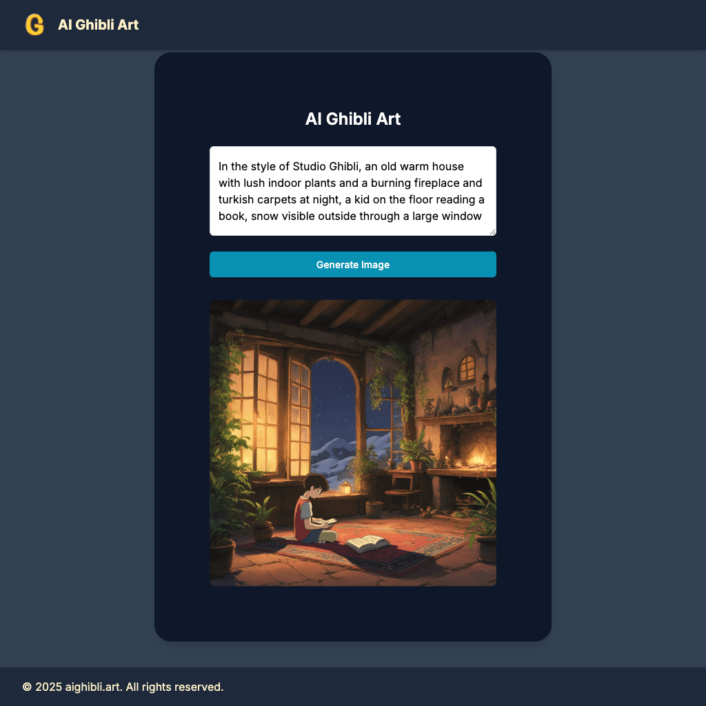 AI Ghibli Art - Generate Studio Ghibli Style Images with AI