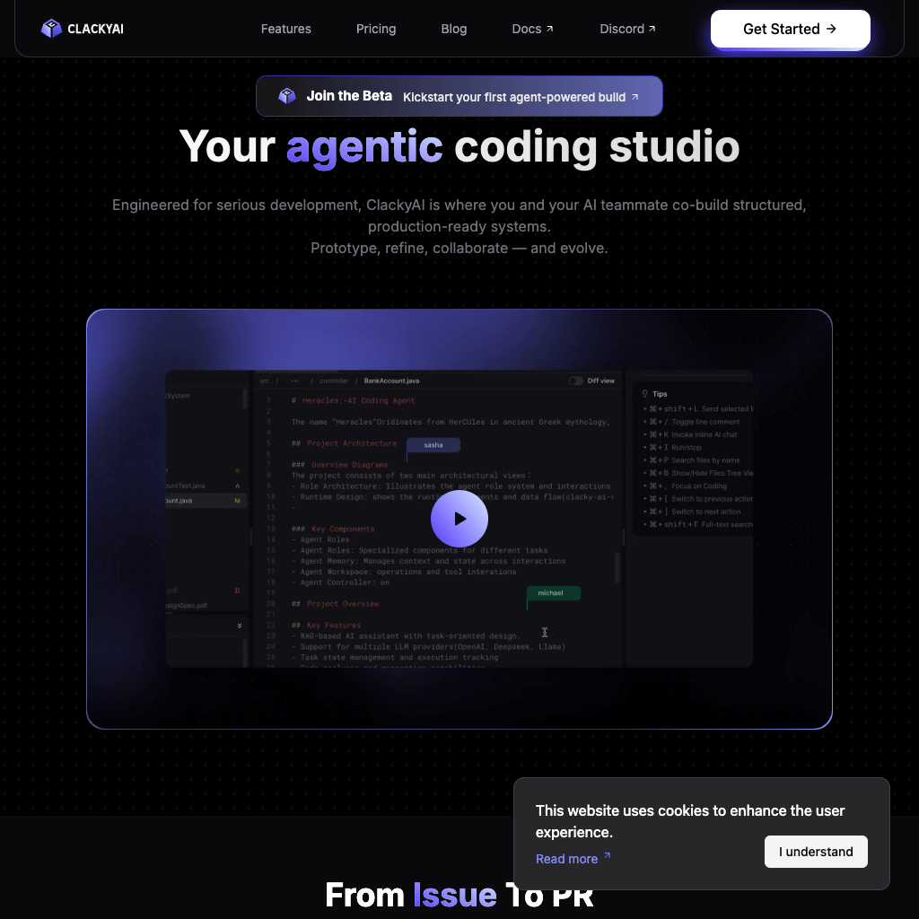 ClackyAI: Agentic AI CDE for 10x Faster Coding & PR Automation