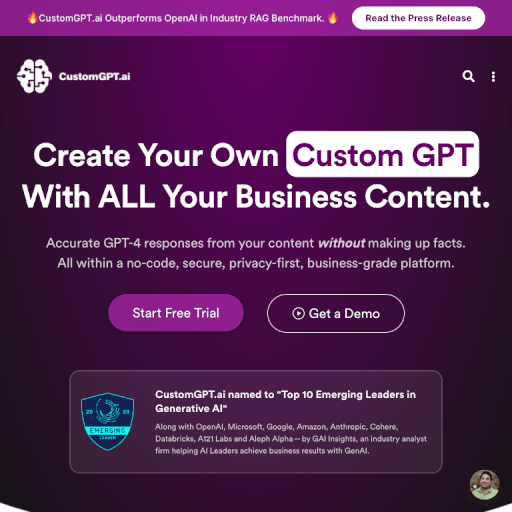 CustomGPT.ai | Custom GPT With ALL Your Business Content