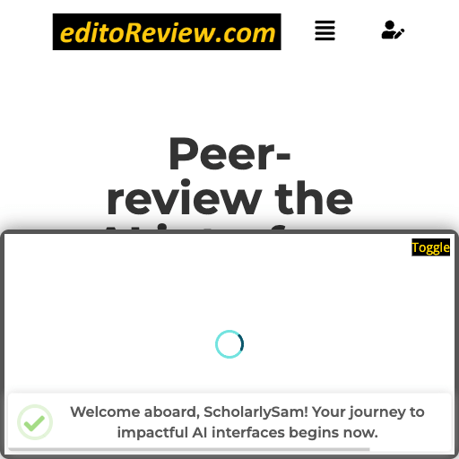 editoReview – Peer-review the AI interface of papers and apps