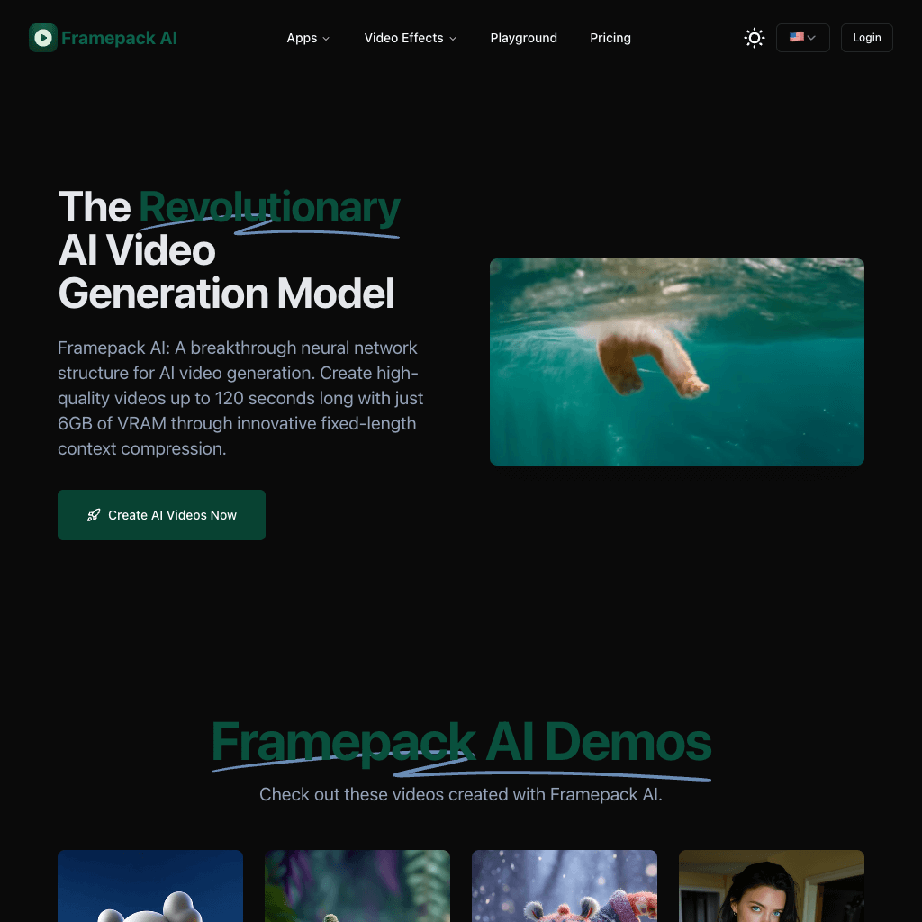 Framepack AI - Advanced Neural Network for Video Generation