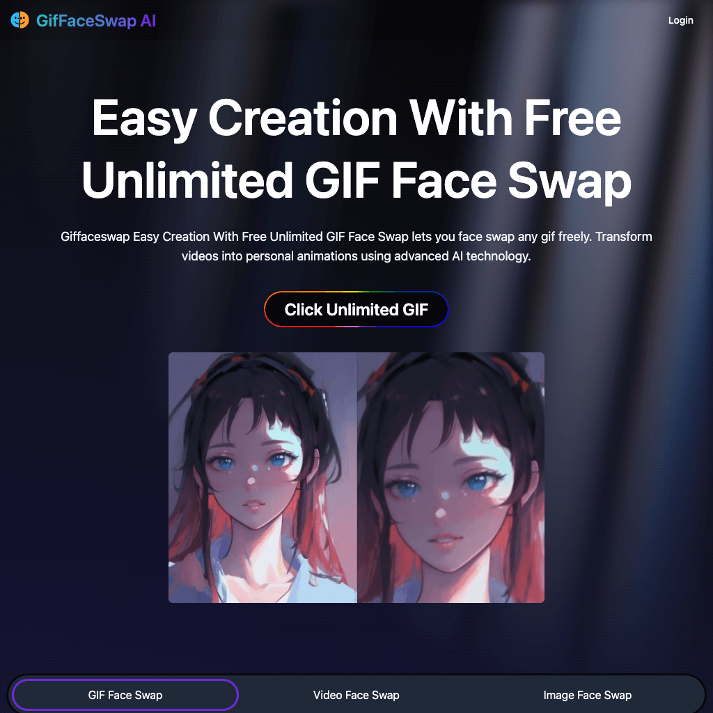 Easy Creation With Free Unlimited GIF Face Swap