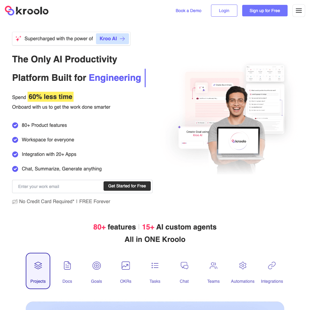 AI Powered Productivity Management Software | Kroolo