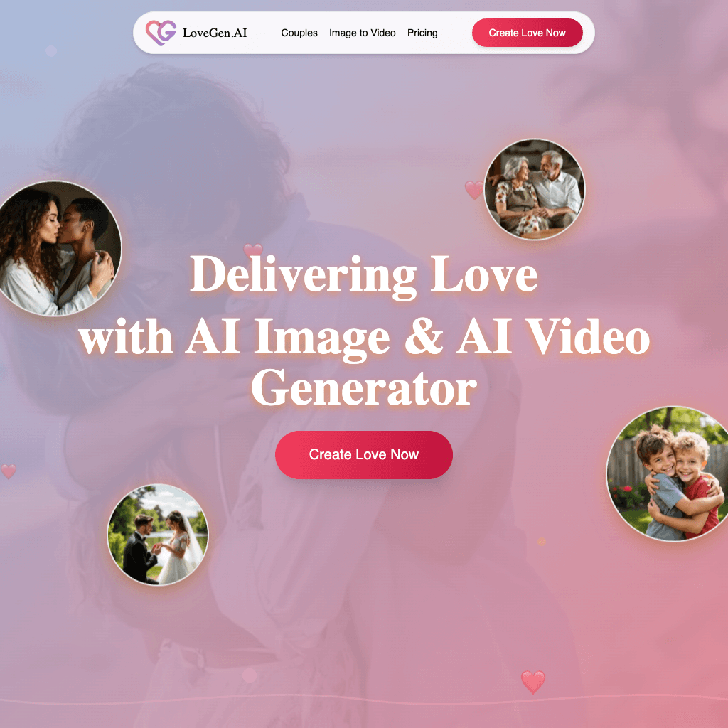 LoveGen AI - Delivering Love with AI Image & AI Video Generator.