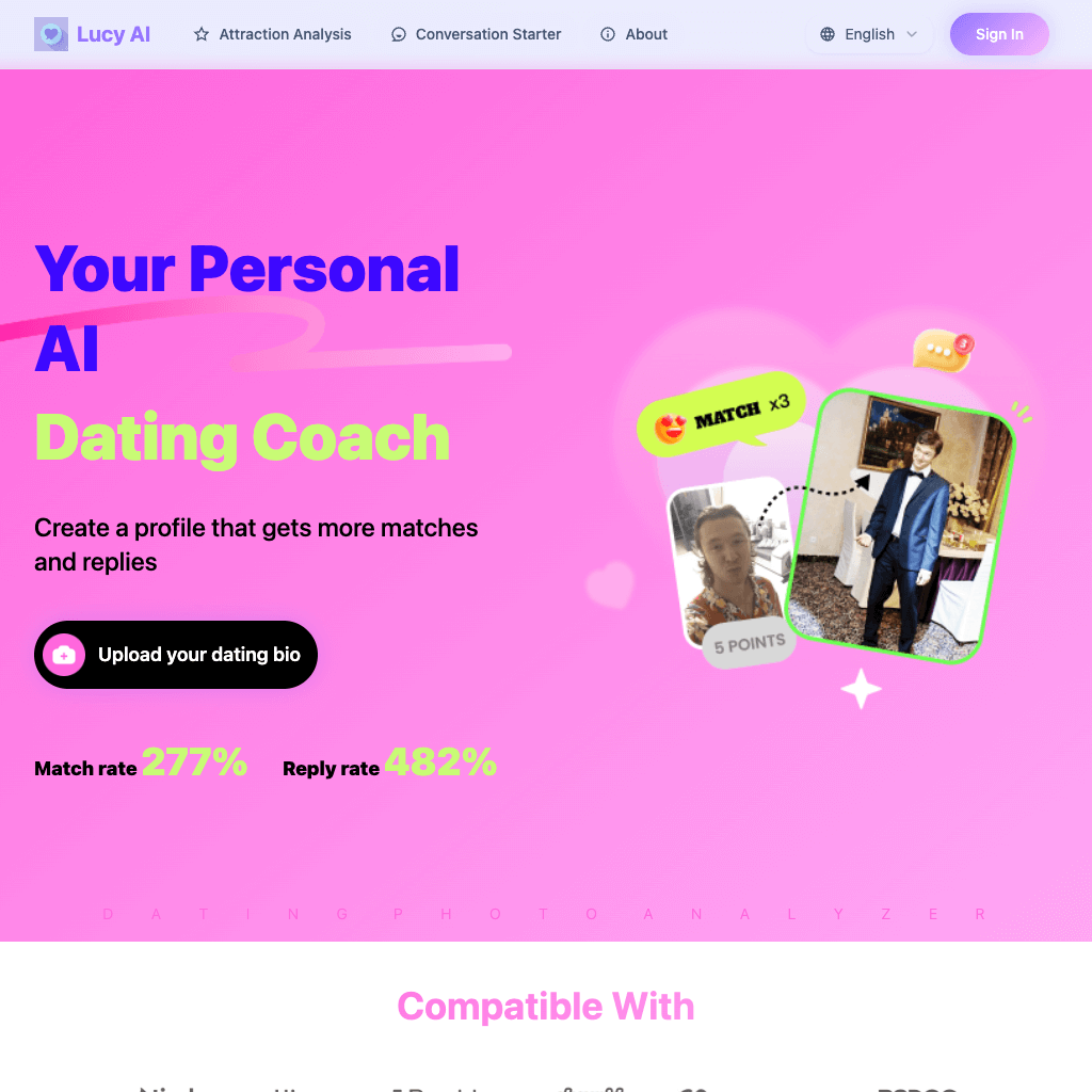 LucyAI - The Dating Coach Who Truly Understands Women, perfects your dating profile