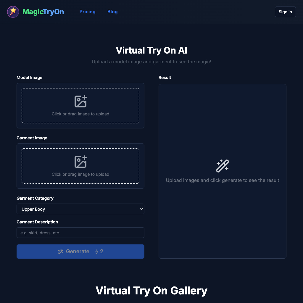 Virtual Try On AI - Try Clothes Online Instantly | MagicTryOn