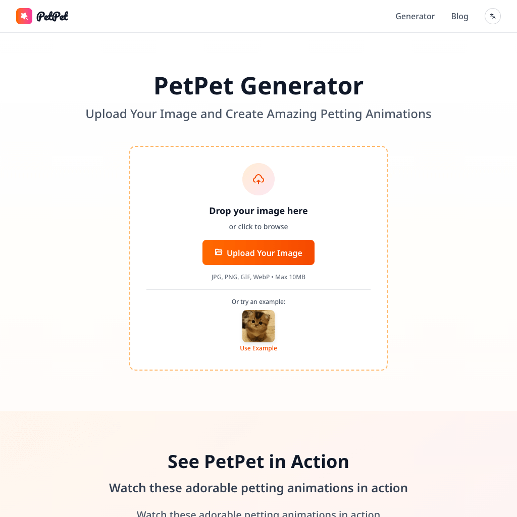 PetPet Generator - Petting GIFs | Free & No Watermarks