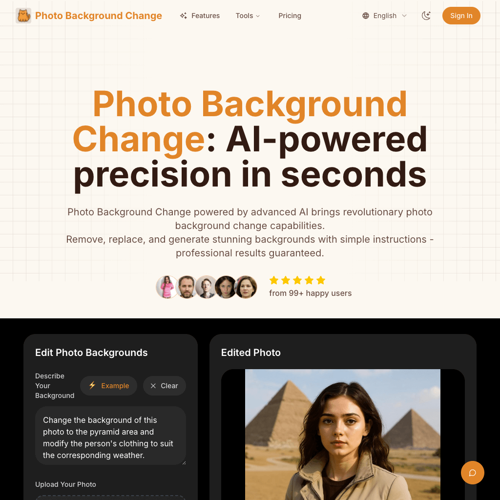 AI Photo Background Change - Remove & Replace Backgrounds in Seconds