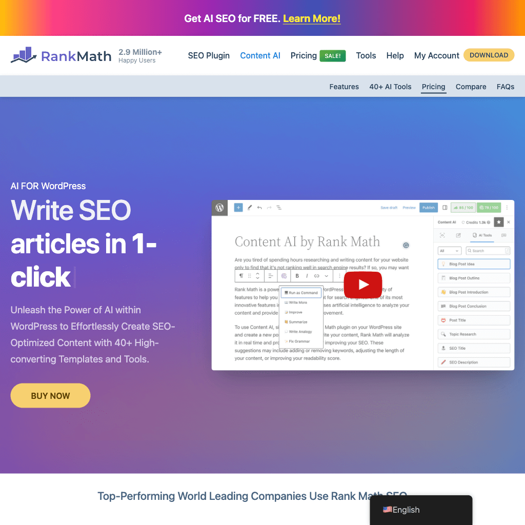 Content AI - Your Personal AI Assistant by Rank Math