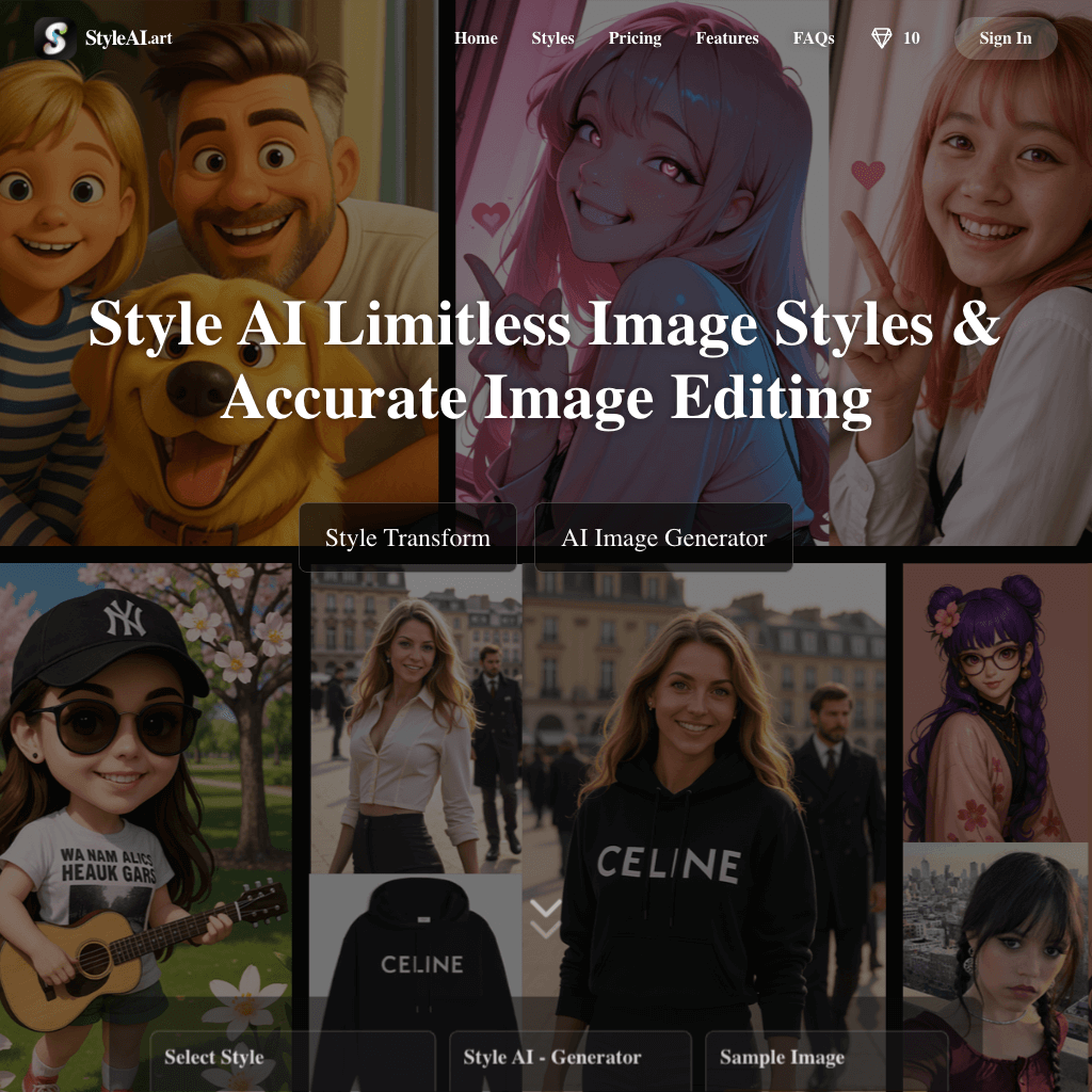 Style AI: Transform Styles & Generate Stunning Images