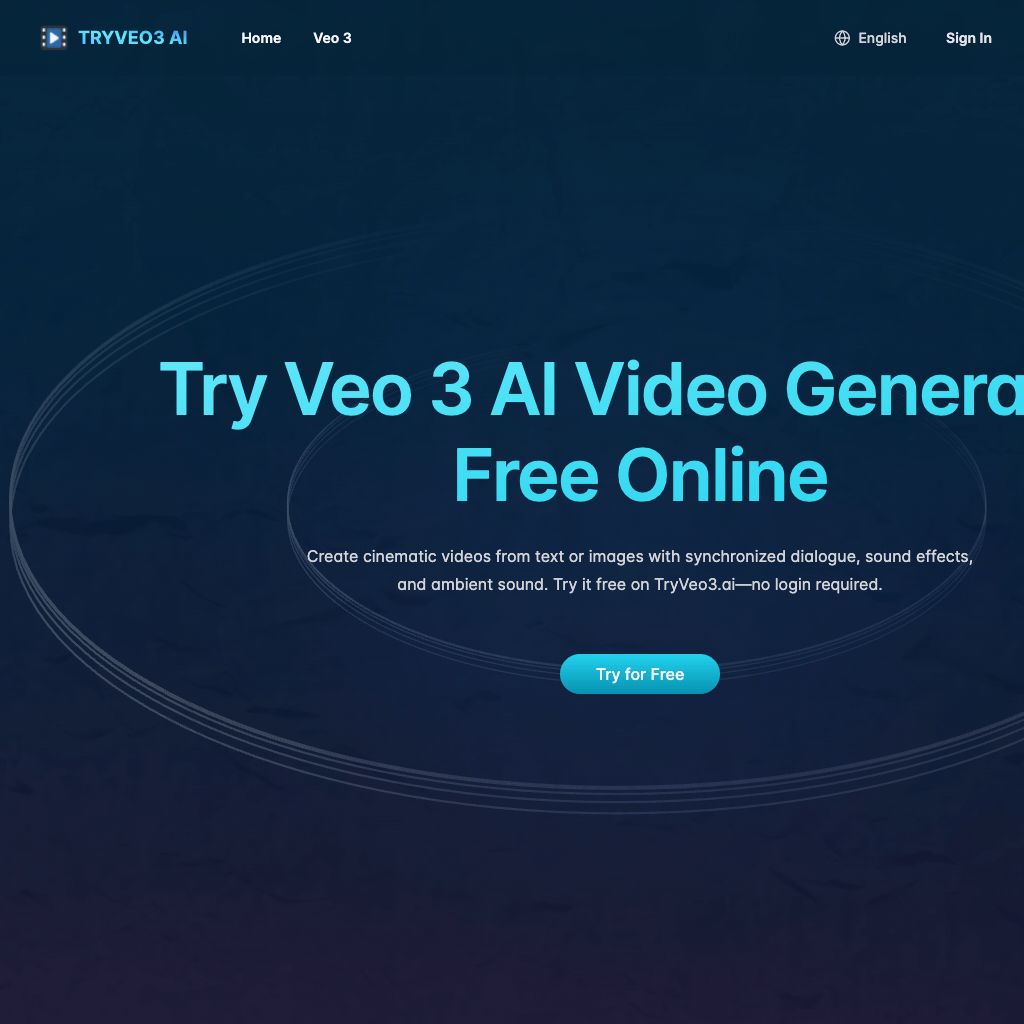 Free Veo 3 AI Video Generator – Try Veo 3 Free Online at TryVeo3.ai