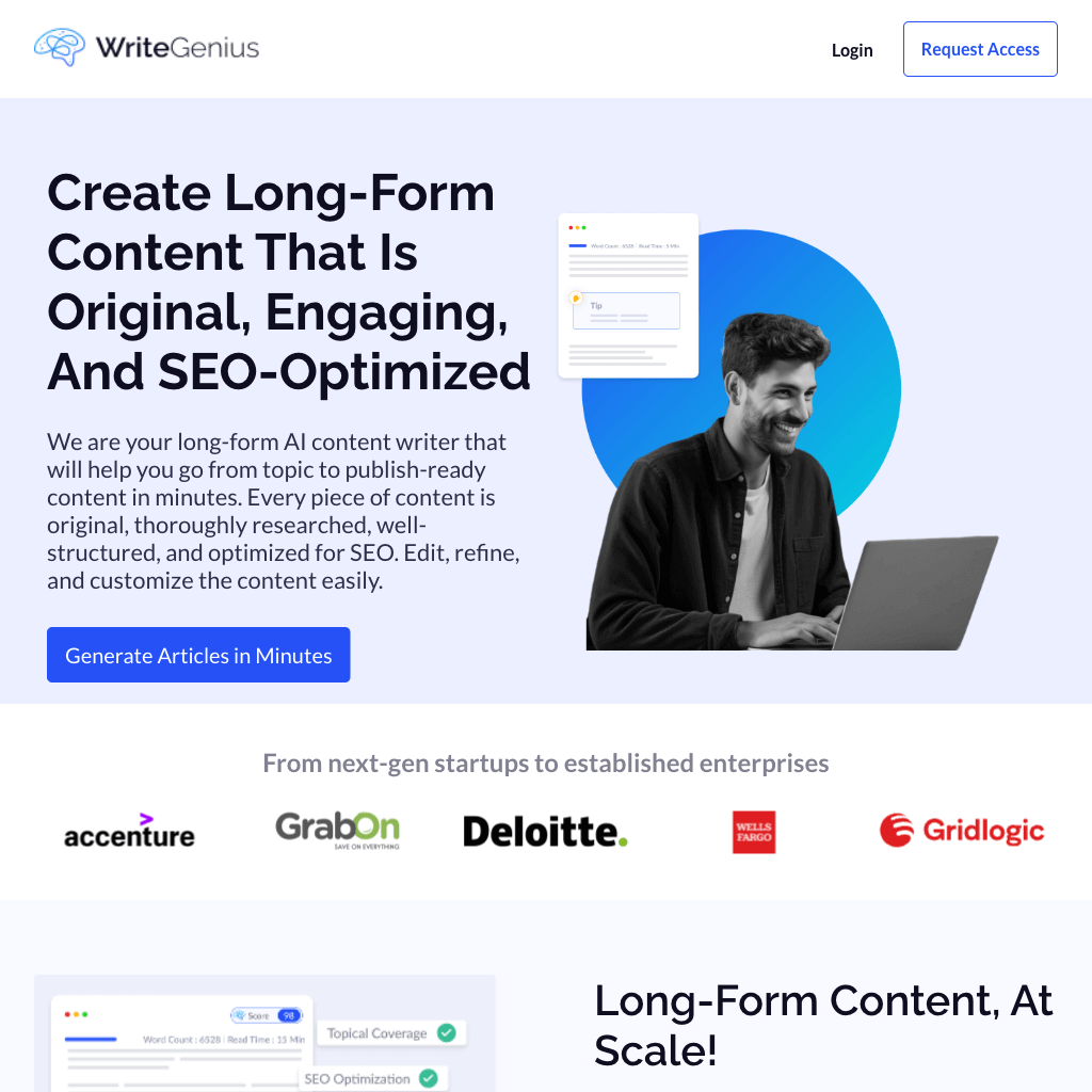 WriteGenius | Best AI Writer for Long-form Content