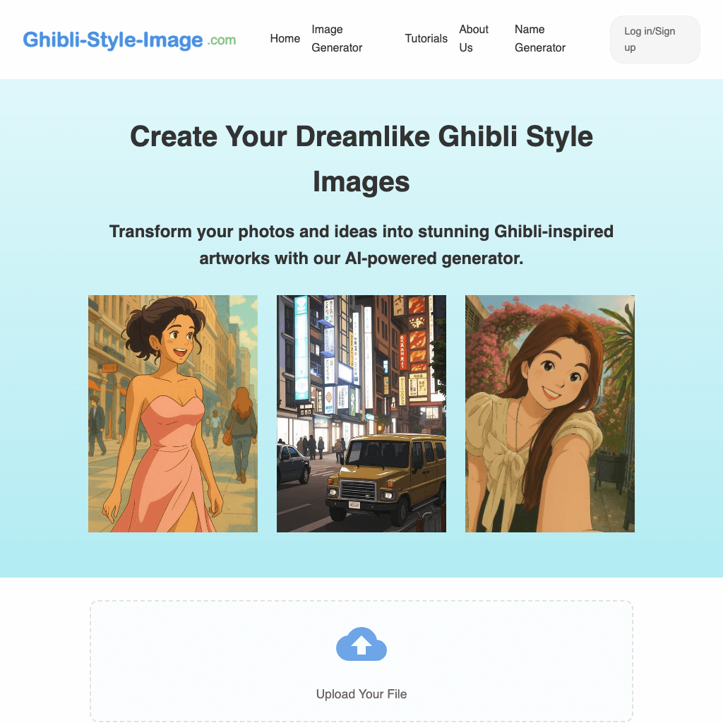 Ghibli Style Image Generator: Create Dreamlike Anime Art
