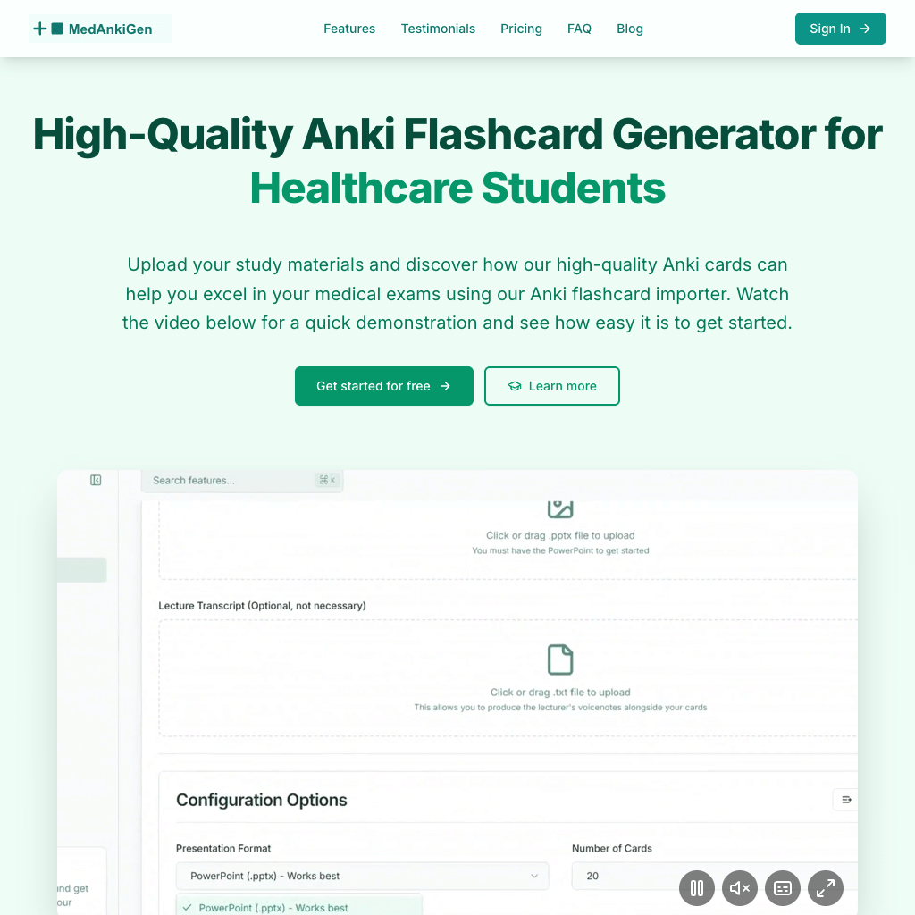 MedAnkiGen: AI-Powered Medical Flashcards for USMLE Step 1, Step 2 CK & NCLEX® Exam Prep
