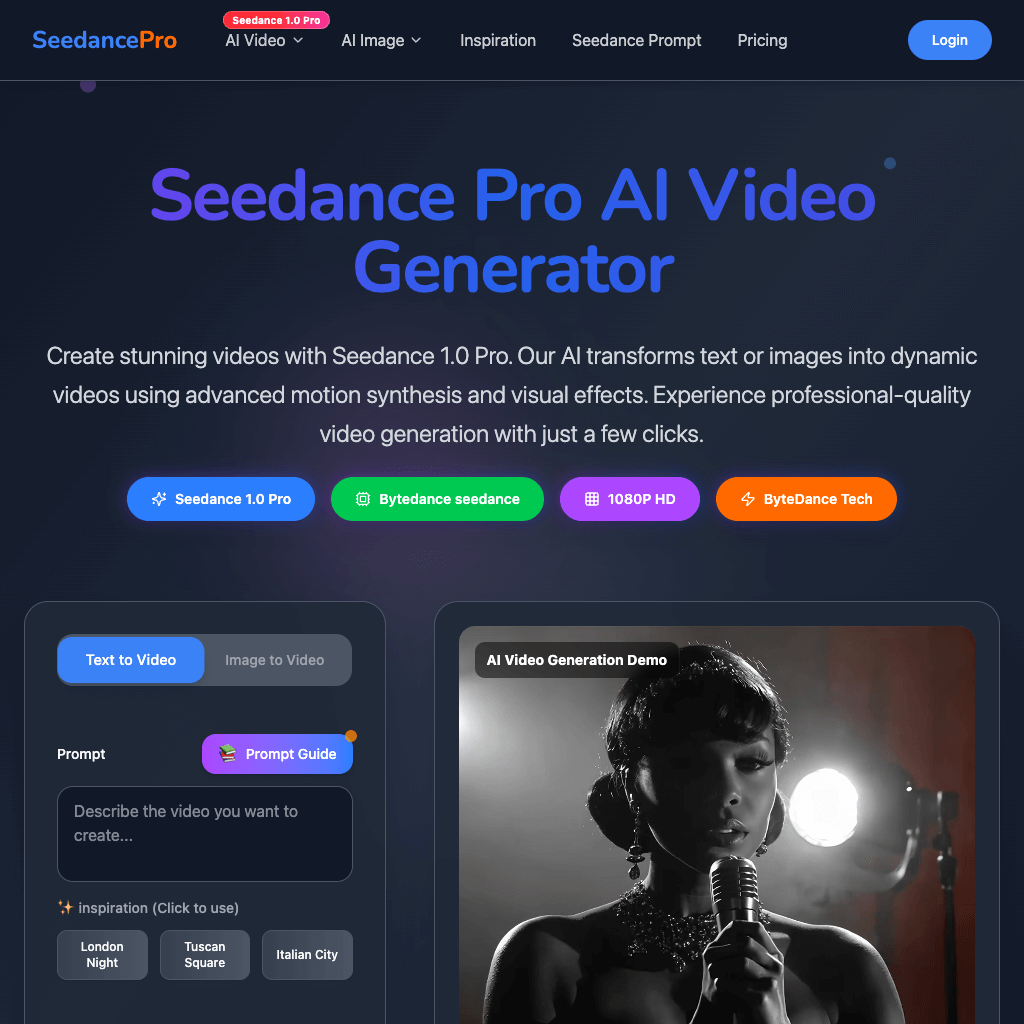 Seedance Pro AI Video Generator