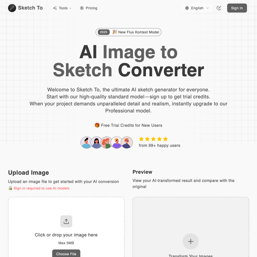 Sketch To | Free AI Image to Sketch Converter & Sketch to Image Tool