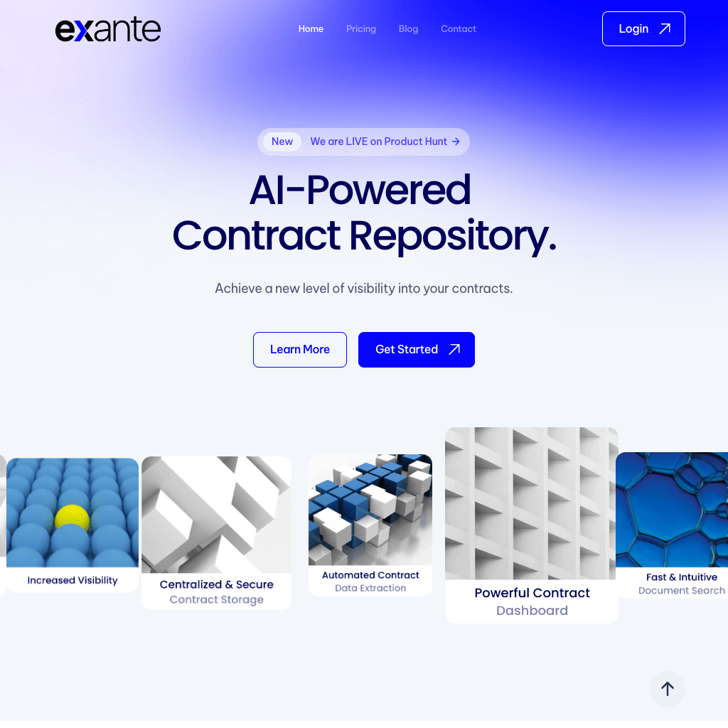 Exante - AI-Powered Contract Repository
